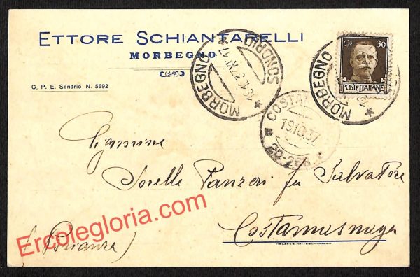ai7082  - STORIA POSTALE - Sondrio Provincia - Morbegno
