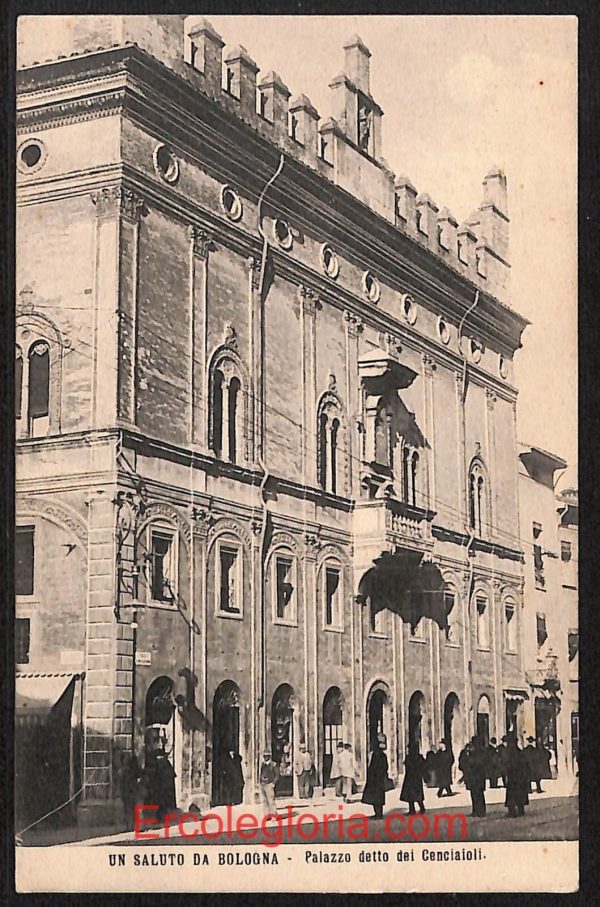 ae1951 - CARTOLINA  D'EPOCA - Bologna Città - Palazzo detto dei Cenciaioli
