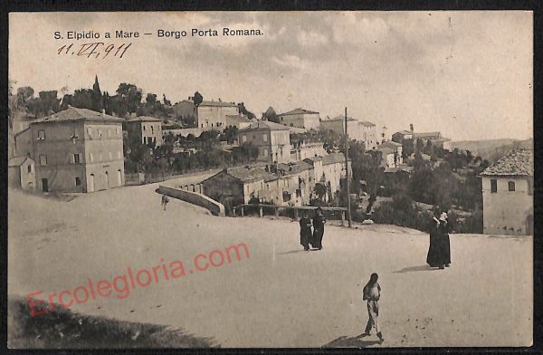 ae5959 - CARTOLINA D'EPOCA - Fermo Provincia - Sant' Elpidio a Mare  1911