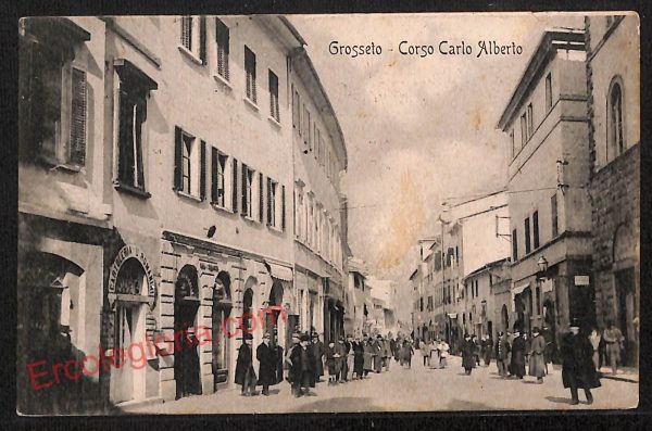 ag1979 - CARTOLINA D'EPOCA- Grosseto Città - Corso Carlo Alberto