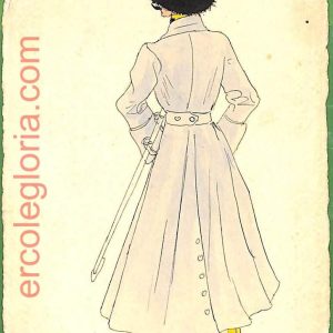 ah1692 - CARTOLINA EPOCA dipinta a MANO: Costume Militare SALUZZO Cavalleggeri