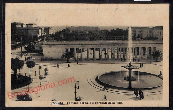 ag0165 - CARTOLINA D'EPOCA - Foggia Città - Fontana del Sele