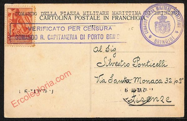 ae4494 - CARTOLINA D'EPOCA - Brindisi Città