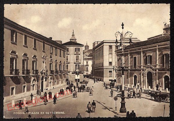 ag0167 - CARTOLINA D'EPOCA - Foggia Città - Piazza XX Settembre