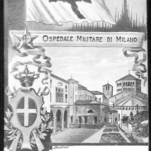 ac3878 - CARTOLINA  D'EPOCA - Milano Città - Ospedale Militare di Milano