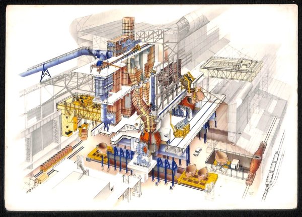 ab5444 -  CARTOLINA  D'EPOCA -  Trento Città : CENTRO SIDERURGICO DI TARANTO