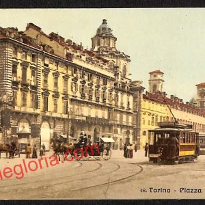 ai7921 - CARTOLINA D'EPOCA - Torino Città - Piazza Castello