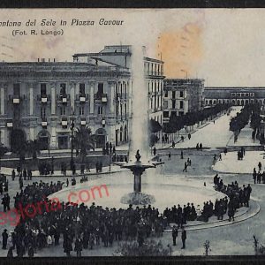 ag0171 - CARTOLINA D'EPOCA - Foggia Città - Fontana del Sele in Piazza Cavour