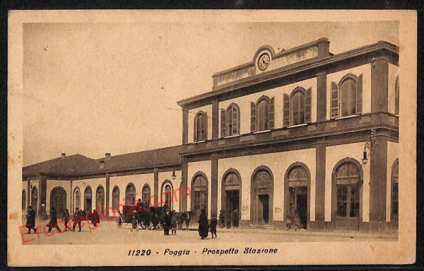 ag0176 - CARTOLINA D'EPOCA - Foggia Città - Prospetto Stazione  1930