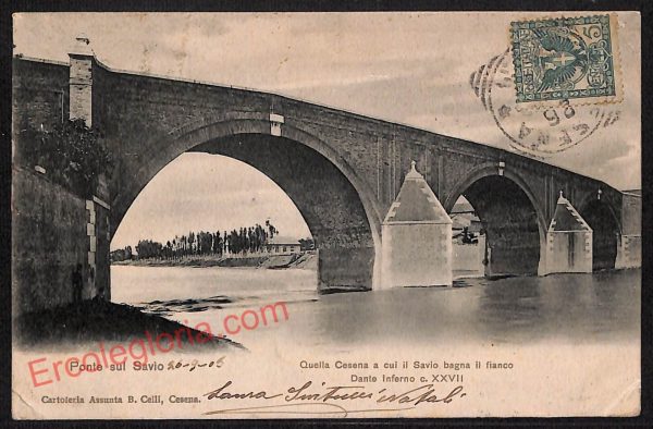 ag0178 - CARTOLINA D'EPOCA - Foggia Città - Ponte sul Savio