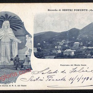 ag1492 - CARTOLINA D'EPOCA - Genova Provincia - Sestri Ponente  1905