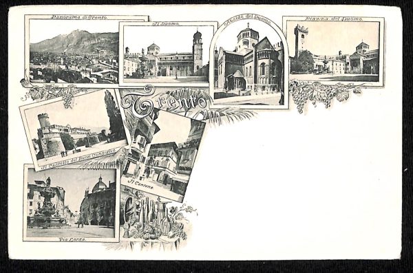 ab5459 -  CARTOLINA  D'EPOCA -  Trento Città : PIAZZA DEL DUOMO