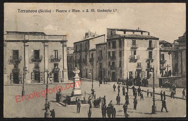 ae4533 - CARTOLINA D'EPOCA - Caltanissetta Provincia - Terranova di Sicilia