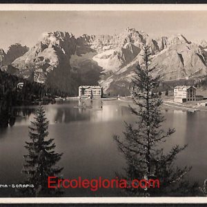 ae1056 - CARTOLINA  D'EPOCA - Belluno Provincia - Lago di Misurina  1926