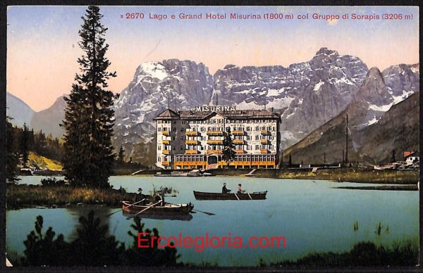 ae1057 - CARTOLINA  D'EPOCA - Belluno Provincia - Lago di Misurina
