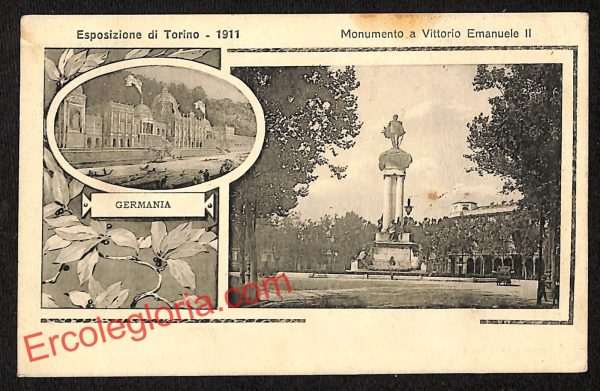 ai7990 - CARTOLINA D'EPOCA - Torino Città - Monumento a Vittorio Emanuele II