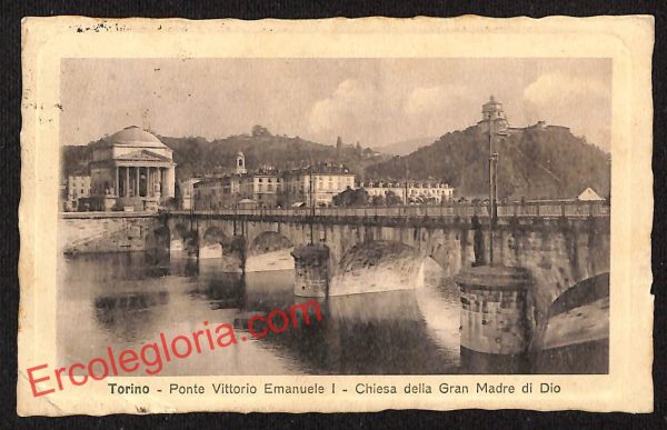 ai7992 - CARTOLINA D'EPOCA - Torino Città - Ponte Vittorio Emanuele I
