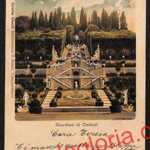 ah8202 - CARTOLINA D'EPOCA - Pistoia Provincia - Collodi
