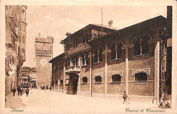 ab7076 -  CARTOLINA  D'EPOCA - Savona Città - Camera di Commercio
