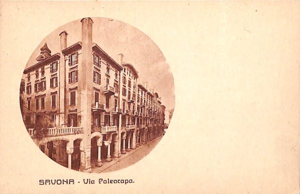 ab7087 -  CARTOLINA  D'EPOCA - Savona Città - Via Paleocapa