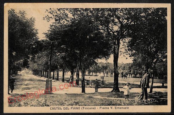 ag2144 - CARTOLINA D'EPOCA - Grosseto Provincia - Castel del Piano  1925