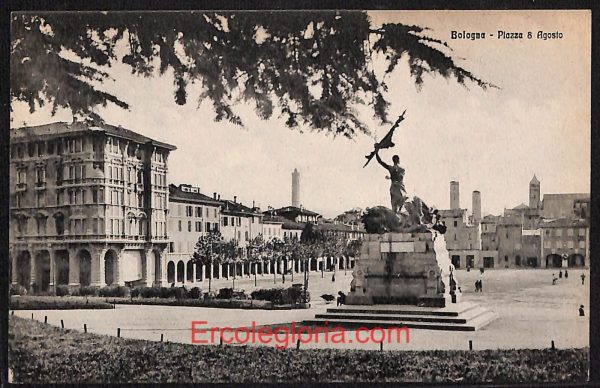 ae1959 - CARTOLINA  D'EPOCA - Bologna Città - Piazza 8 Agosto