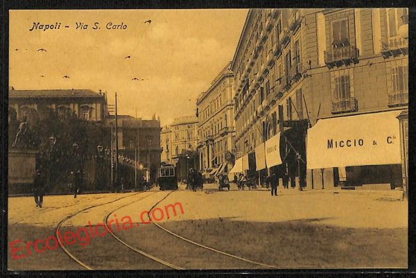 ag9885 - CARTOLINE D'EPOCA - Napoli Citta - Via San Carlo