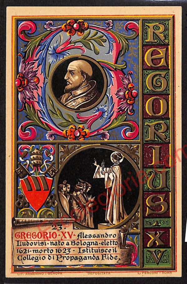 ae2247 - CARTOLINA  D'EPOCA - Bologna Città - Gregorio XV