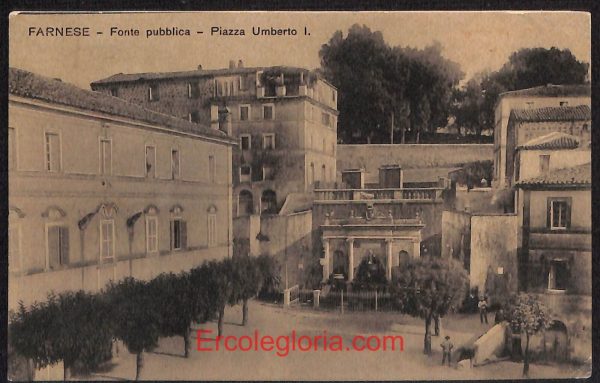 ad8312 - CARTOLINA D'EPOCA - Roma Provincia - Farnese  1913