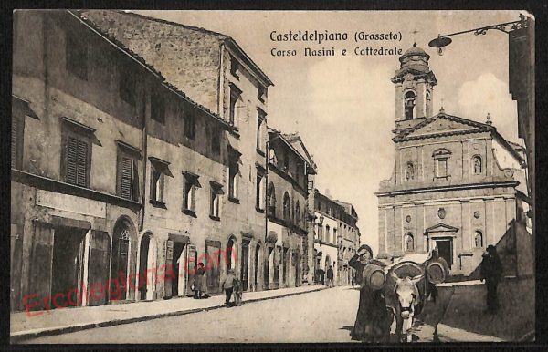 ag2166 - CARTOLINA D'EPOCA - Grosseto Provincia - Castel del Piano 1921