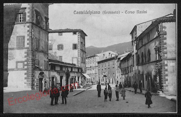 ag2167 - CARTOLINA D'EPOCA - Grosseto Provincia - Castel del Piano 1912