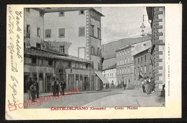 ag2168 - CARTOLINA D'EPOCA - Grosseto Provincia - Castel del Piano 1905
