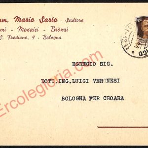 ae2261 - CARTOLINA  D'EPOCA - Bologna Città - Comm. Mario Sarto