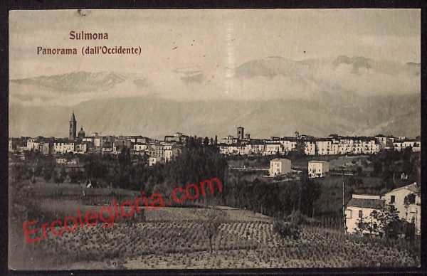 ag5524 - CARTOLINA D'EPOCA - L'Aquila Provincia - Sulmona  1910