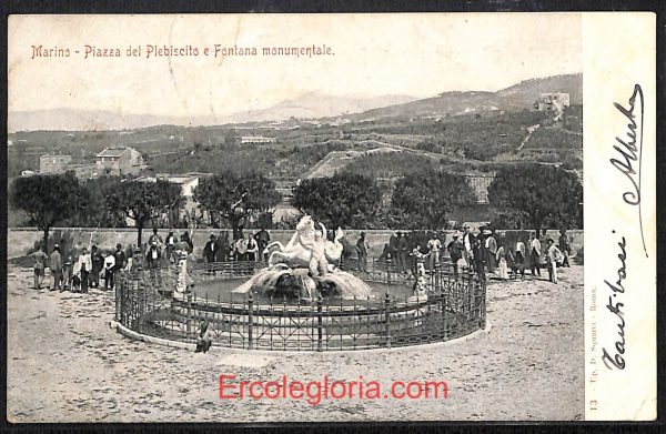 ad8359 - CARTOLINA D'EPOCA - Roma Provincia - Marino  1904