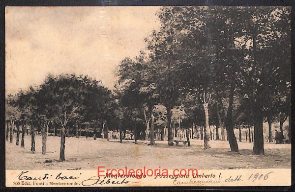 ad8378 - CARTOLINA D'EPOCA - Roma Provincia - Monterotondo  1906