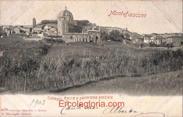 ad8399 - CARTOLINA D'EPOCA - Roma Provincia - Montefiascone  1903