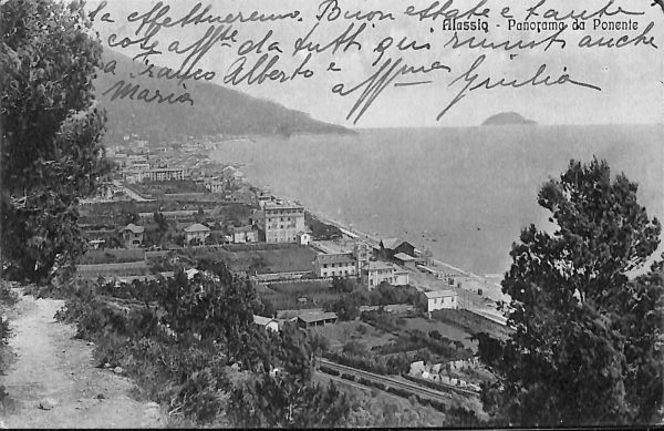ab7143 -  CARTOLINA  D'EPOCA - Savona Provincia - ALASSIO 1927
