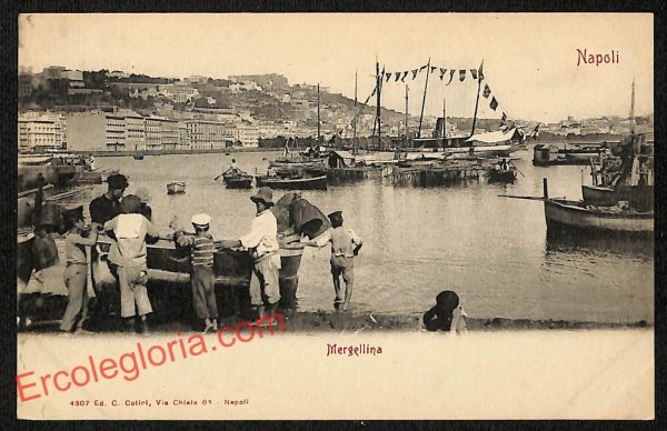 ag9918 - CARTOLINE D'EPOCA - Napoli Citta - Mergellina