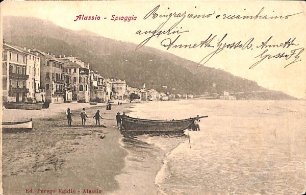 ab7158 -  CARTOLINA  D'EPOCA - Savona Provincia - ALASSIO