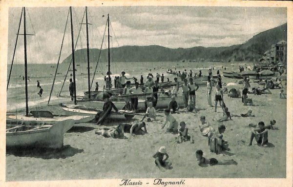ab7176 -  CARTOLINA  D'EPOCA - Savona Provincia - ALASSIO 1934