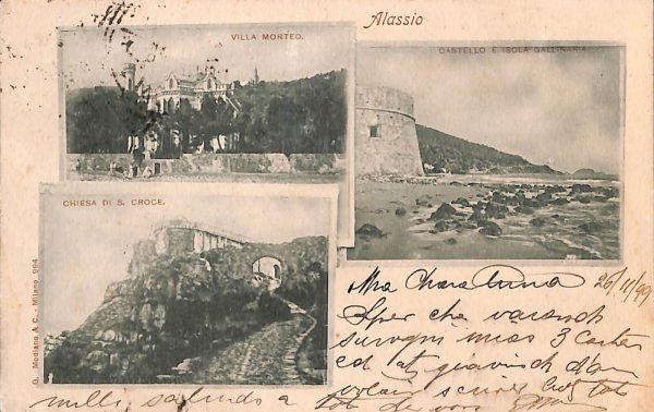 ab7213 -  CARTOLINA  D'EPOCA - Savona Provincia - ALASSIO