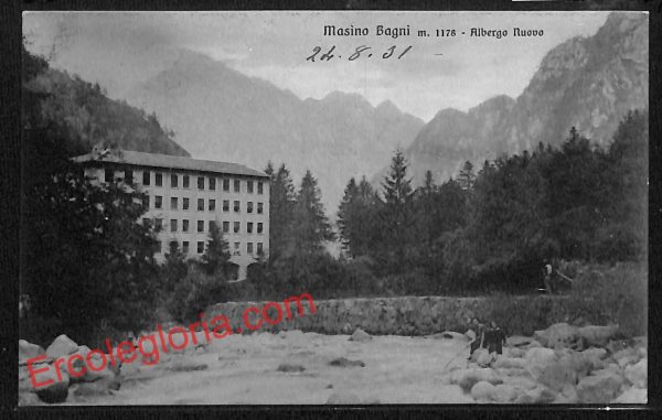 ai7109  - CARTOLINA D' EPOCA - Sondrio Provincia - Bagni di Masino