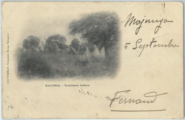 81175 - MADAGASCAR - POSTAL HISTORY -  POSTCARD to FRANCE 1903 TAXED on arrival - immagine 2