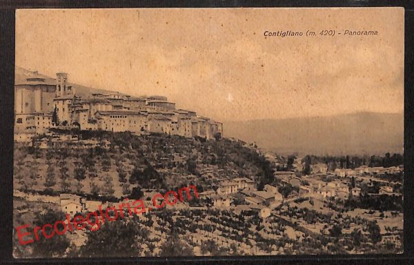 ai0498 - CARTOLINA D'EPOCA - Rieti Provincia - Contigliano