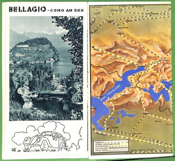 ZA1790 - PUBBLICITA' D'epoca - Libretto pubblicitario - BELLAGIO Como 1950 - immagine 2