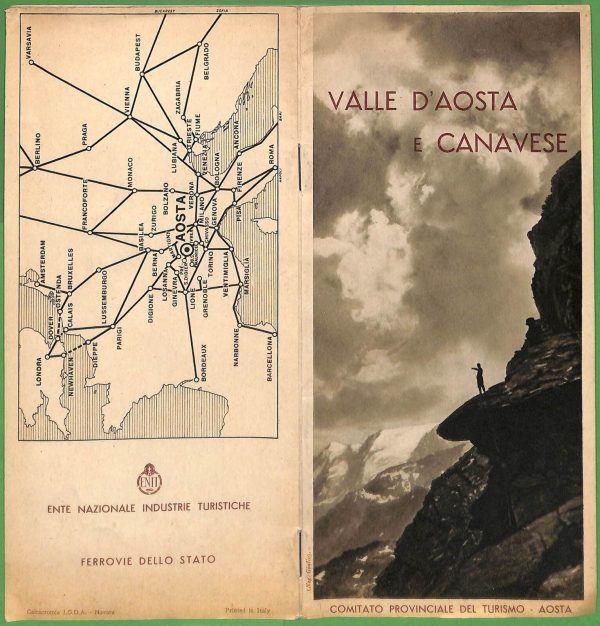 ZA1807 - PUBBLICITA' D'epoca - Libretto pubblicitario - VALLE D'AOSTA Canavese