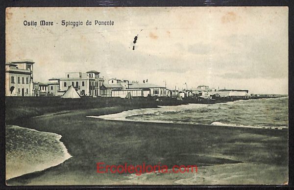 ad8482 - CARTOLINA D'EPOCA - Roma Provincia - Ostia  1921