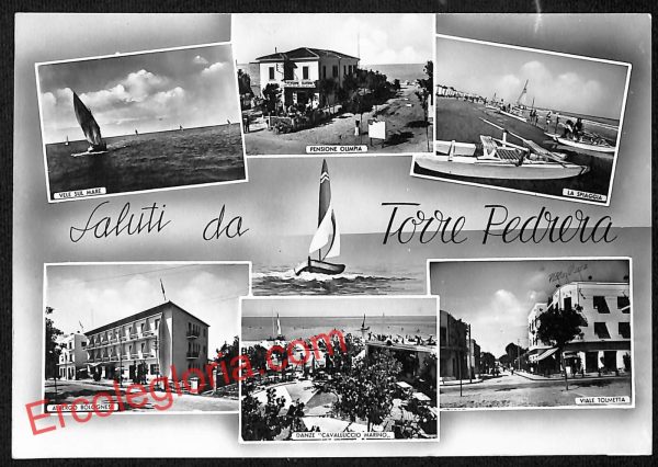 ai0904 - CARTOLINA D'EPOCA - Rimini Provincia - Torre Pedrera