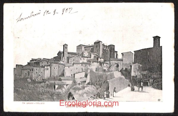 ad8600 - CARTOLINA D'EPOCA - Roma Provincia - Sambuci  1907